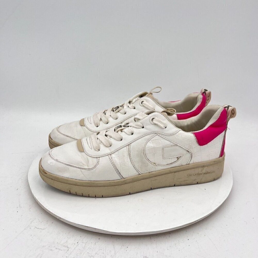 Kurt Geiger Women Size EU 40 US 9 White Red Leather G Logo Casual Shoes